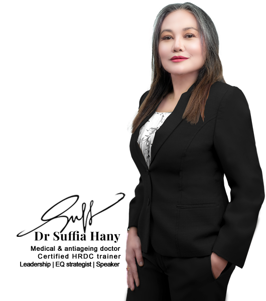 Dr Suffia Hany, Certified HRDC trainer, Leadership & EQ strategist juga speaker